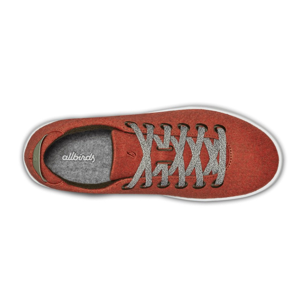 Allbirds Men\'s Wool Pipers - Sneakers Red - NXH018572